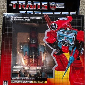 1985 Boxed Transformers G1 vintage Perceptor Complete w box, Weapons, Paperwork!